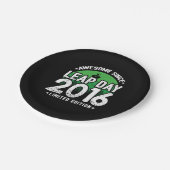 Geweldige sinds 2016 schrikkeljaardag feb 29 Verja Papieren Bordje (Gekanteld)