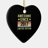 Geweldige sinds 2017 Birthday Keramisch Ornament (Rechts)