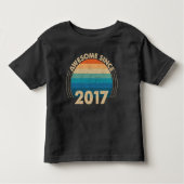 geweldige sinds 2017 kinder shirts (Voorkant)
