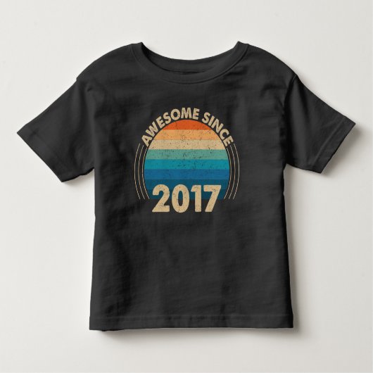 geweldige sinds 2017 kinder shirts (Voorkant)