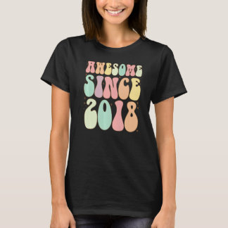 Geweldige sinds 2018, 4 jaar oude meisjes t-shirt