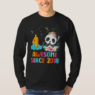Geweldige sinds 2018 4e verjaardag 4 jaar oud Pand T-shirt