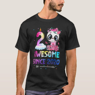 Geweldige sinds 2020 2e verjaardag 2 jaar oud Pand T-shirt