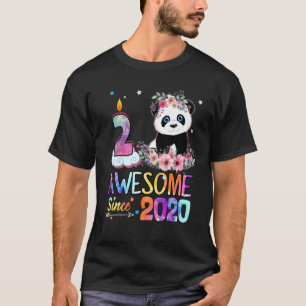 Geweldige sinds 2020 2e verjaardag 2 jaar oude Pan T-shirt