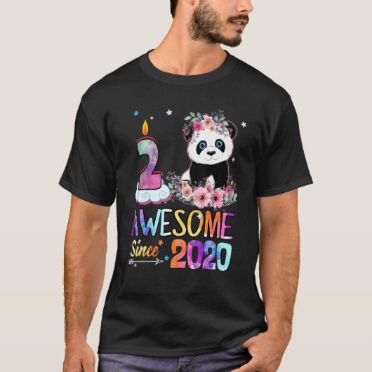 Geweldige sinds 2020 2e verjaardag 2 jaar oude Pan T-shirt (Voorkant)
