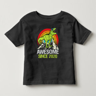 Geweldige sinds 2020 Dinosaur 3 jaar derde verjaar Kinder Shirts