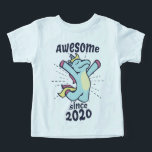 Geweldige sinds 2020 - Kids Birthday Unicorn<br><div class="desc">Vier het feit dat je sinds 2020 geweldige bent met dit vrolijke en mooie eenhoornontwerp. Perfect voor kinderen geboren in 2020 die positiviteit en vreugde uitstralen.</div>