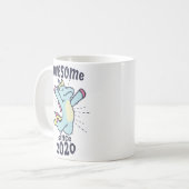 Geweldige sinds 2020 - Kids Birthday Unicorn Koffiemok (Voorkant links)