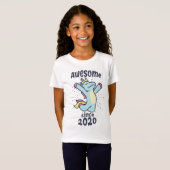 Geweldige sinds 2020 - Kids Birthday Unicorn T-shirt (Voorkant volledig)