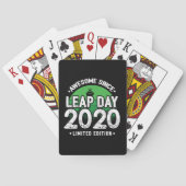 Geweldige sinds 2020 schrikkeljaardag feb 29 Verja Pokerkaarten (Achterkant)