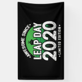 Geweldige sinds 2020 schrikkeljaardag feb 29 Verja Spandoek (Verticaal)
