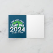 Geweldige sinds 2024 schrikkeljaardag feb 29 Verja Kaart (Binnen)