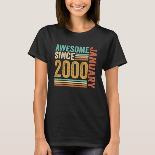 Geweldige sinds 23 jaar 2000 23 jaar t-shirt (Voorkant)
