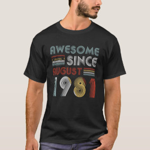 Geweldige sinds 38 augustus 1981 T-shirt