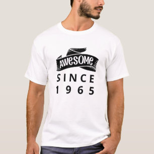Geweldige sinds aangepast geboortejaar 60e verjaar t-shirt