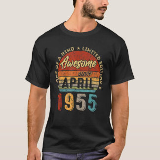 Geweldige sinds april 1955 67e verjaardag t-shirt