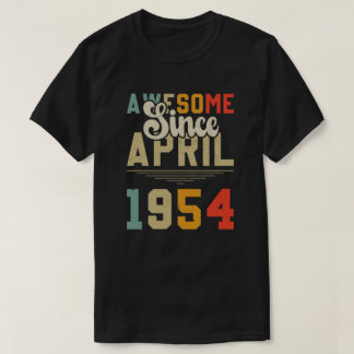 Geweldige sinds april 1955 Verjaardag 69e jaar T-shirt