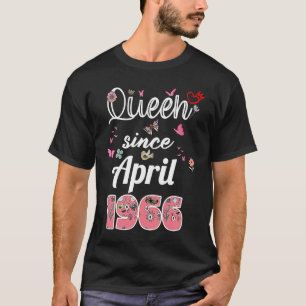 Geweldige sinds april 1966 bloemen 1966 April Birt T-shirt