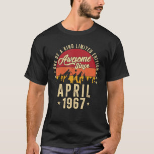 Geweldige sinds april 1967  55e verjaardag t-shirt