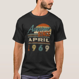 Geweldige sinds april 1969 52 jaar 52 jaar Quarant T-shirt