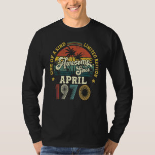 Geweldige sinds april 1970  52e verjaardag t-shirt