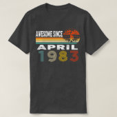 Geweldige sinds april 1983 t-shirt (Design voorkant)