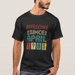 Geweldige sinds april 1985 37e verjaardag Vintage T-shirt