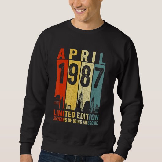 Geweldige sinds april 1987 35e verjaardag Ret Trui (Voorkant)