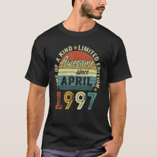 Geweldige sinds april 1997 25 jaar oud 25e geboort t-shirt