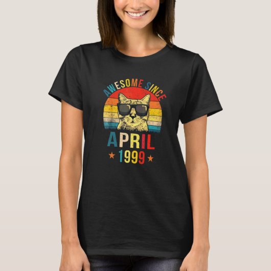 Geweldige sinds april 1999 22e geboortedag t-shirt (Voorkant)