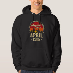 Geweldige sinds april 2005 17e verjaardag hoodie