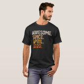 Geweldige sinds april 2020 2de verjaardag 2 jaar t-shirt (Voorkant volledig)