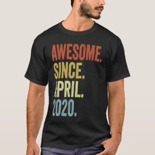 Geweldige sinds april 2020 3e verjaardag Jongen 3  T-shirt