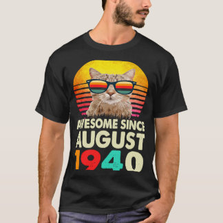 Geweldige sinds augustus 1940 83e geboortedag t-shirt