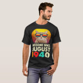 Geweldige sinds augustus 1940 83e geboortedag t-shirt (Voorkant volledig)
