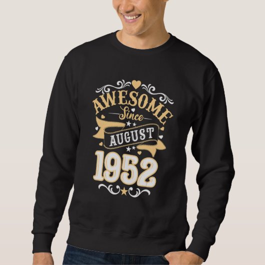 Geweldige sinds augustus 1952 70 jaar oud op de 70 trui (Voorkant)