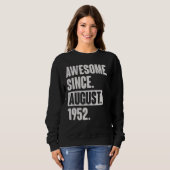 Geweldige sinds augustus 1952 70 jaar oud op de 70 trui (Voorkant volledig)