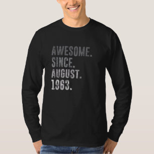 Geweldige sinds augustus 1963 59ste Vintage 19 T-shirt