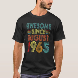 Geweldige sinds augustus 1965 Vintage 1965 Mannen T-shirt