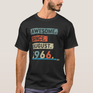 Geweldige sinds augustus 1966 55e Man op de geboor T-shirt