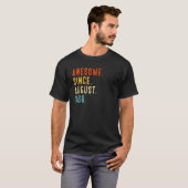 Geweldige sinds augustus 1966 56e verjaardag t-shirt (Voorkant volledig)