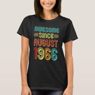 Geweldige sinds augustus 1966 56e verjaardag Vinta T-shirt