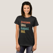Geweldige sinds augustus 1966 56e Vintage T-shirt (Voorkant volledig)