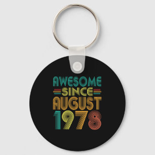 Geweldige sinds augustus 1978 Jaar 47e Verjaardag  Sleutelhanger