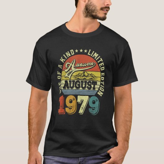 Geweldige sinds augustus 1979 t-shirt (Voorkant)