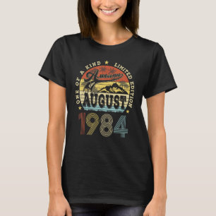 Geweldige sinds augustus 1984 39 jaar 39e geboorte t-shirt