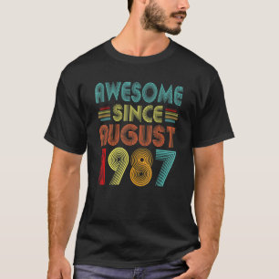 Geweldige sinds augustus 1987 35 jaar oud 35 ton t-shirt