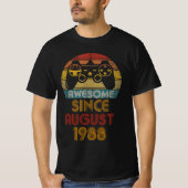 Geweldige sinds augustus 1988 , Happy Birthday Gam T-shirt (Voorkant)