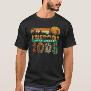Geweldige sinds augustus 2005 Kinder Tiener Verjaa T-shirt