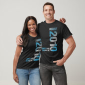 Geweldige sinds augustus 2010 13e geboortedag Gebo T-shirt (Unisex)